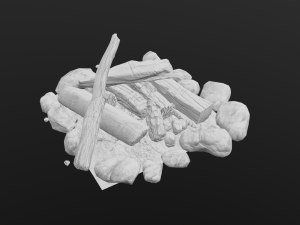 the bonfire Modello 3D