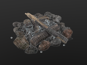 the bonfire Modello 3D