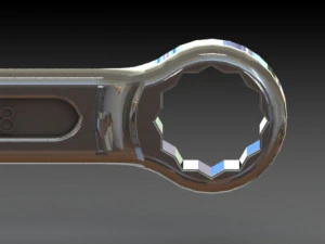 wrench big collection from 8mm to 32mm 3D Model