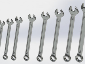 wrenchs big collection 3D Model