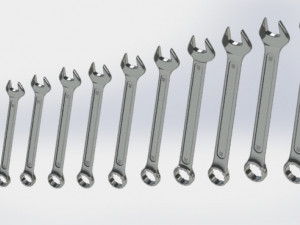 wrenchs big collection 3D Model