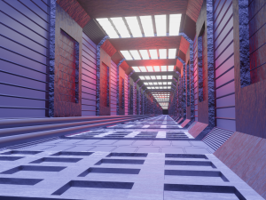 sci fi tunnel 3D Модель