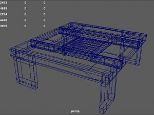 woodtable 3D Model