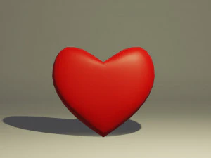 cora&ccedil;&atilde;o Modelo 3D