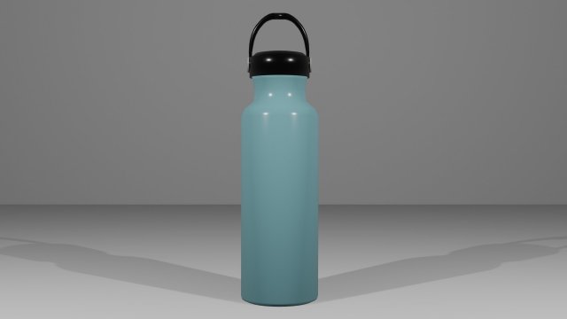 water bottle 3D Model .c4d .max .obj .3ds .fbx .stl .blend 