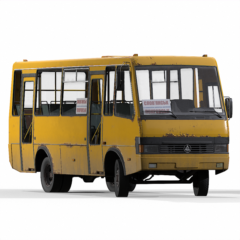 BAZ - A079 Etalon 3D Модель .c4d .max .obj .3ds .fbx .stl .blend