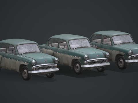 Moskvich - 407 Modello 3D