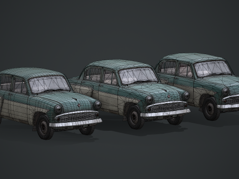 Moskvich - 407 Modello 3D