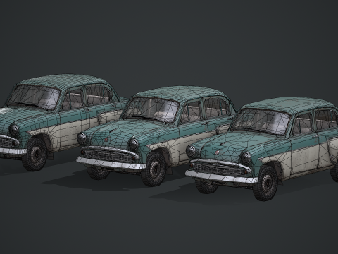 Moskvich - 407 Modello 3D