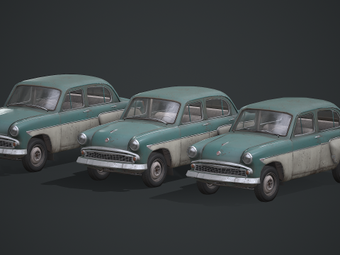 Moskvich - 407 Modello 3D