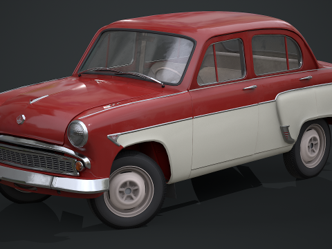 Moskvich - 407 Modello 3D