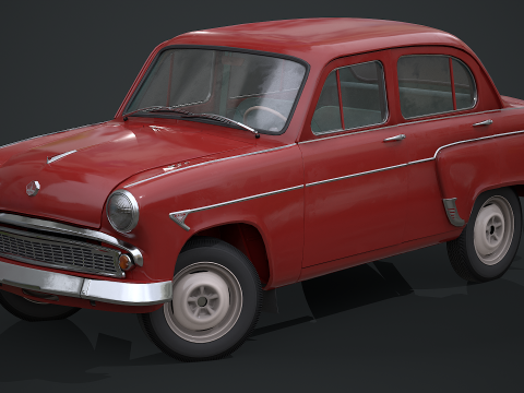 Moskvich - 407 Modello 3D