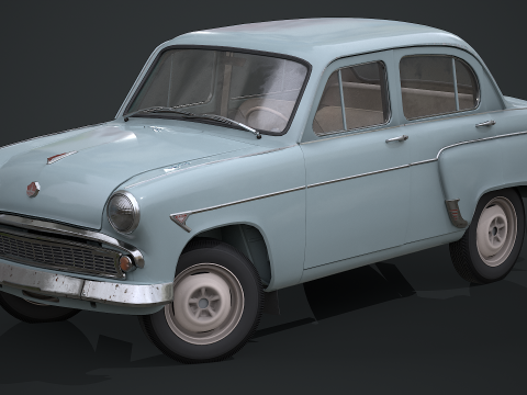 Moskvich - 407 Modello 3D