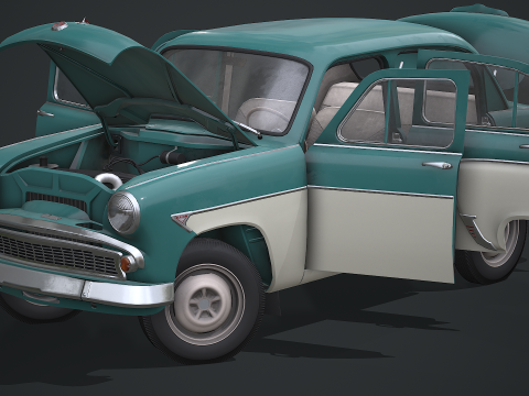 Moskvich - 407 Modello 3D
