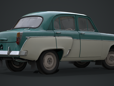 Moskvich - 407 Modello 3D