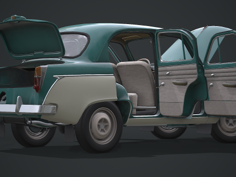 Moskvich - 407 Modello 3D
