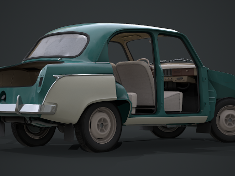 Moskvich - 407 Modello 3D