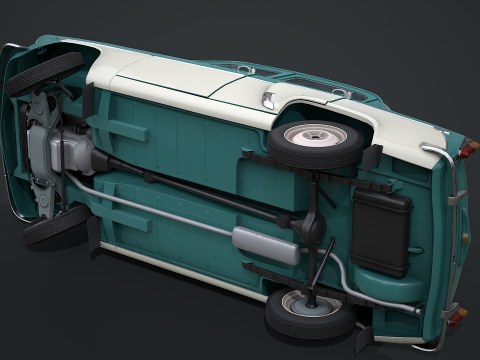 Moskvich - 407 Modello 3D