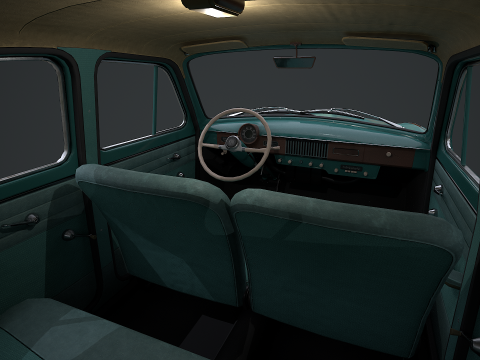 Moskvich - 407 Modello 3D