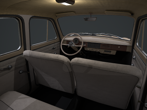 Moskvich - 407 Modello 3D