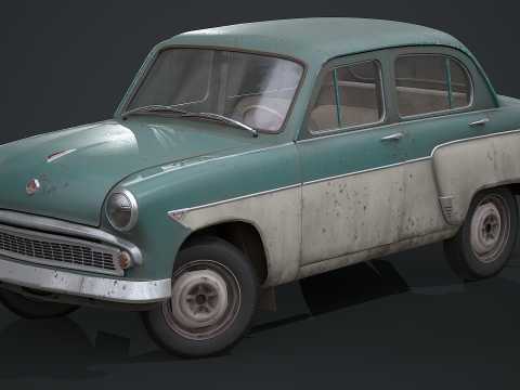 Moskvich - 407 Modello 3D