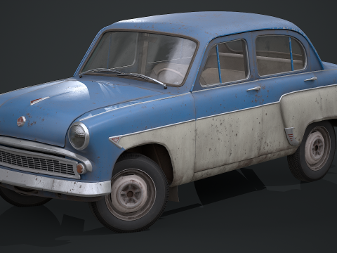 Moskvich - 407 Modello 3D
