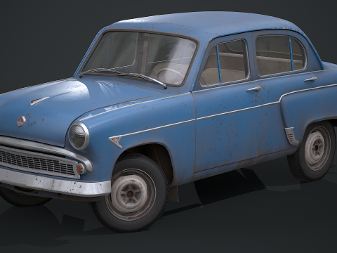 Moskvich - 407 Modello 3D