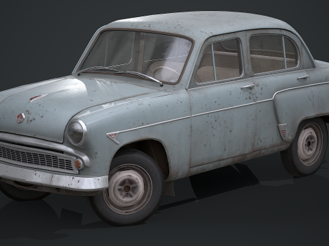 Moskvich - 407 Modello 3D