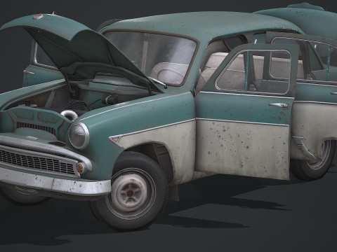 Moskvich - 407 Modello 3D