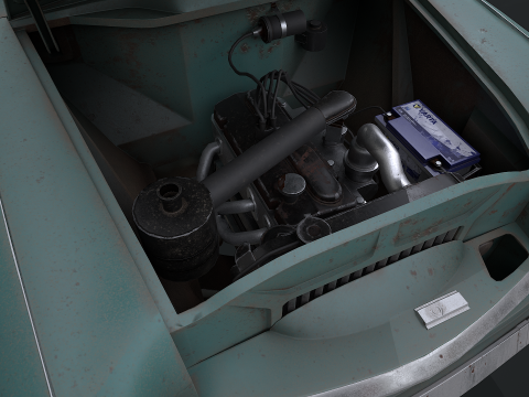 Moskvich - 407 Modello 3D