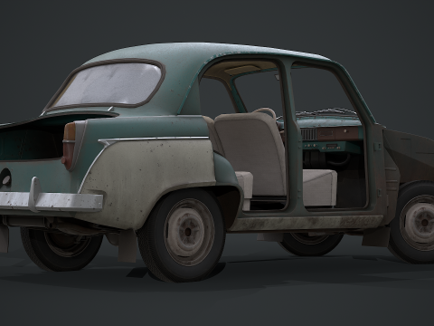 Moskvich - 407 Modello 3D