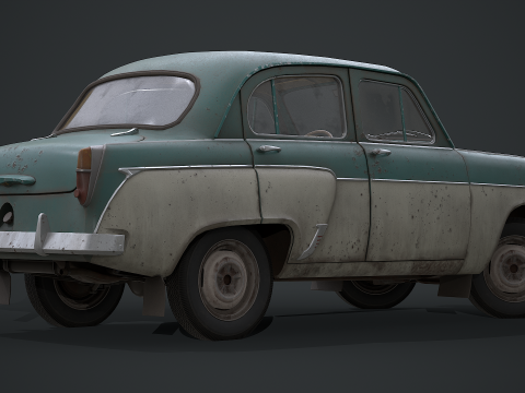 Moskvich - 407 Modello 3D