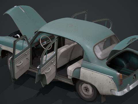 Moskvich - 407 Modello 3D