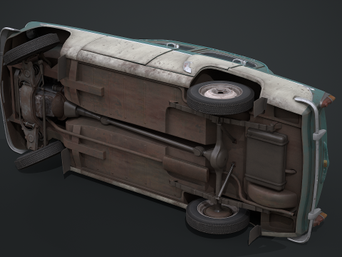 Moskvich - 407 Modello 3D