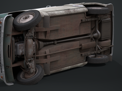 Moskvich - 407 Modello 3D