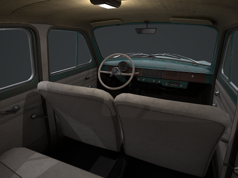 Moskvich - 407 Modello 3D