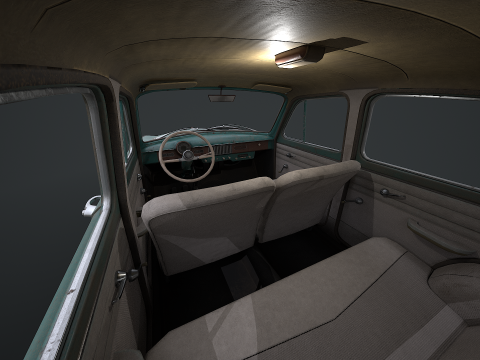 Moskvich - 407 Modello 3D