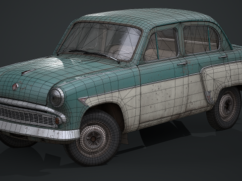 Moskvich - 407 Modello 3D