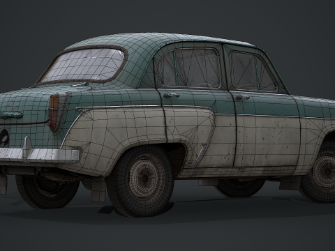 Moskvich - 407 Modello 3D