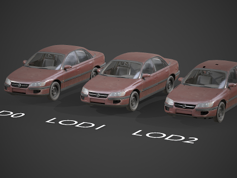 Opel - Omega B1 Modello 3D
