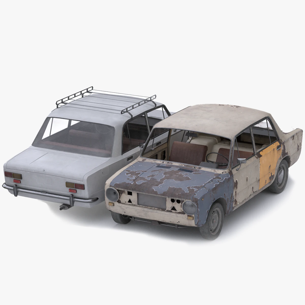 VAZ - 2101 3D Model .c4d .max .obj .3ds .fbx .stl .blend 