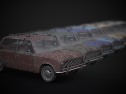 VAZ - 2101 3D 모델