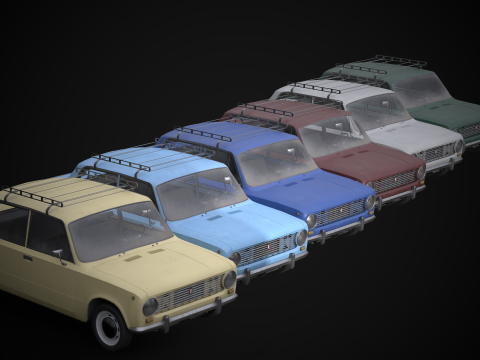 VAZ - 2101 3D 모델
