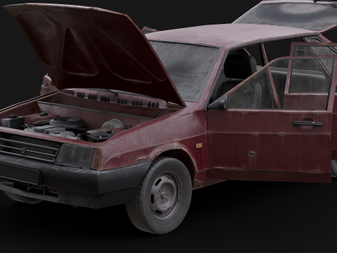VAZ - 2109 Baltic 3D Модель