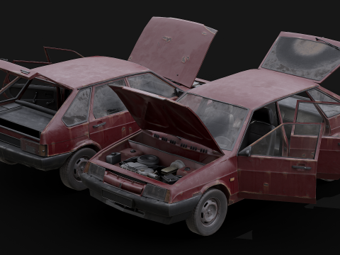 VAZ - 2109 Baltic 3D Модель