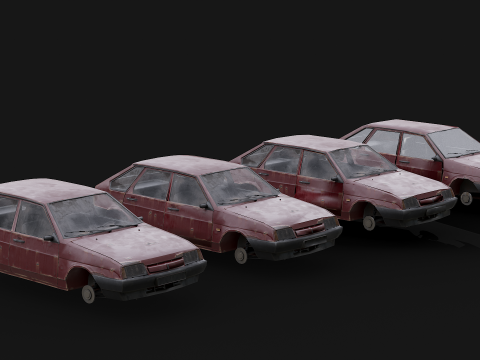 VAZ - 2109 Baltic 3D Модель
