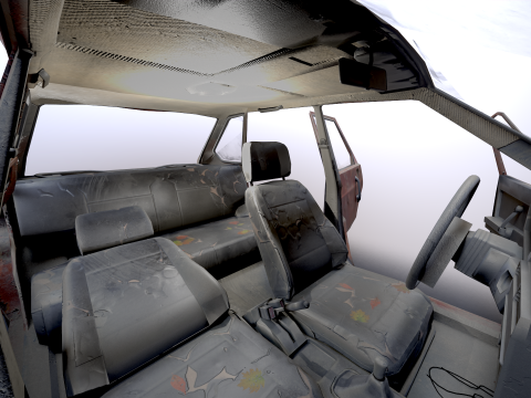 VAZ - 2109 Rusted 3D 모델