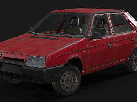 Skoda - Favorit 3D Modell