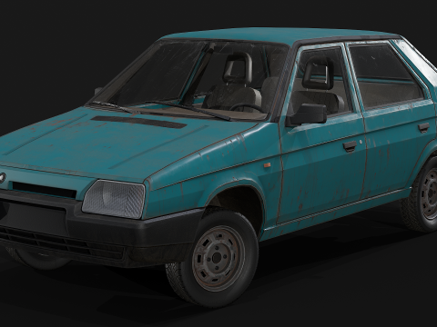 Skoda - Favorit 3D Modell
