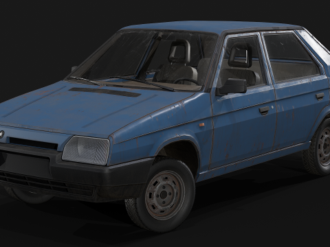 Skoda - Favorit 3D Modell